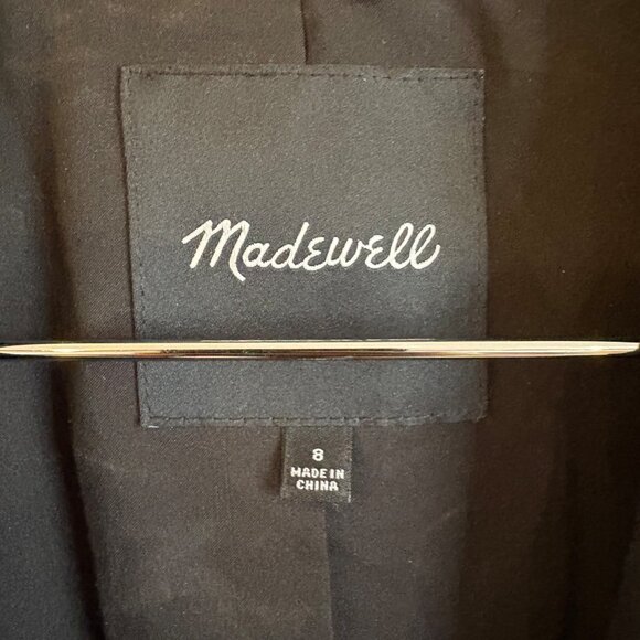 Madewell Black Fitted Blazer Size 8 - Picture 4 of 4